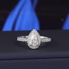 GIA .51 Carat Diamond Engagement Ring 18K White Gold ER0449-WG