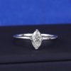 GIA .50 Carat Diamond Engagement Ring 18K White Gold ER0451-WG