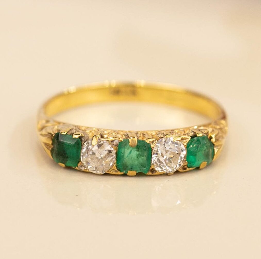 .42 CTW Diamond Ring 18k Yellow Gold R251