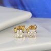.28 CTW Diamond Rositas Stud Earrings 14K Yellow Gold E902-2 YG