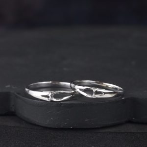 18K White Gold Wedding Rings WR18