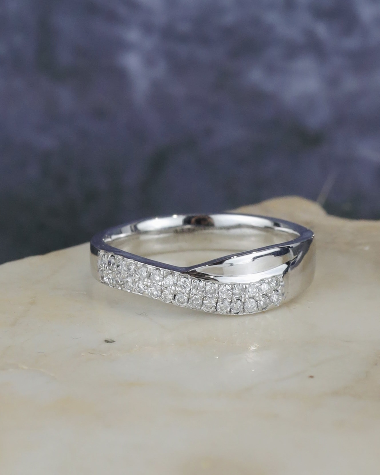 .30 CTW Diamond Wedding Ring 14K White Gold WR51