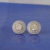 1.04 CTW Diamond Stud Earrings 18K Twotone Gold E0219-WYG