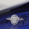 .41 CTW Diamond Engagement Ring 18K White Gold ER0447-WG