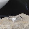 GIA .70 Carat Diamond Engagement Ring 18K White Gold ER0453-WG