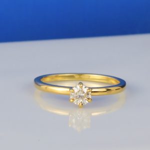 .30 Carat Diamond Engagement Ring 18K Yellow Gold ER0456-YG