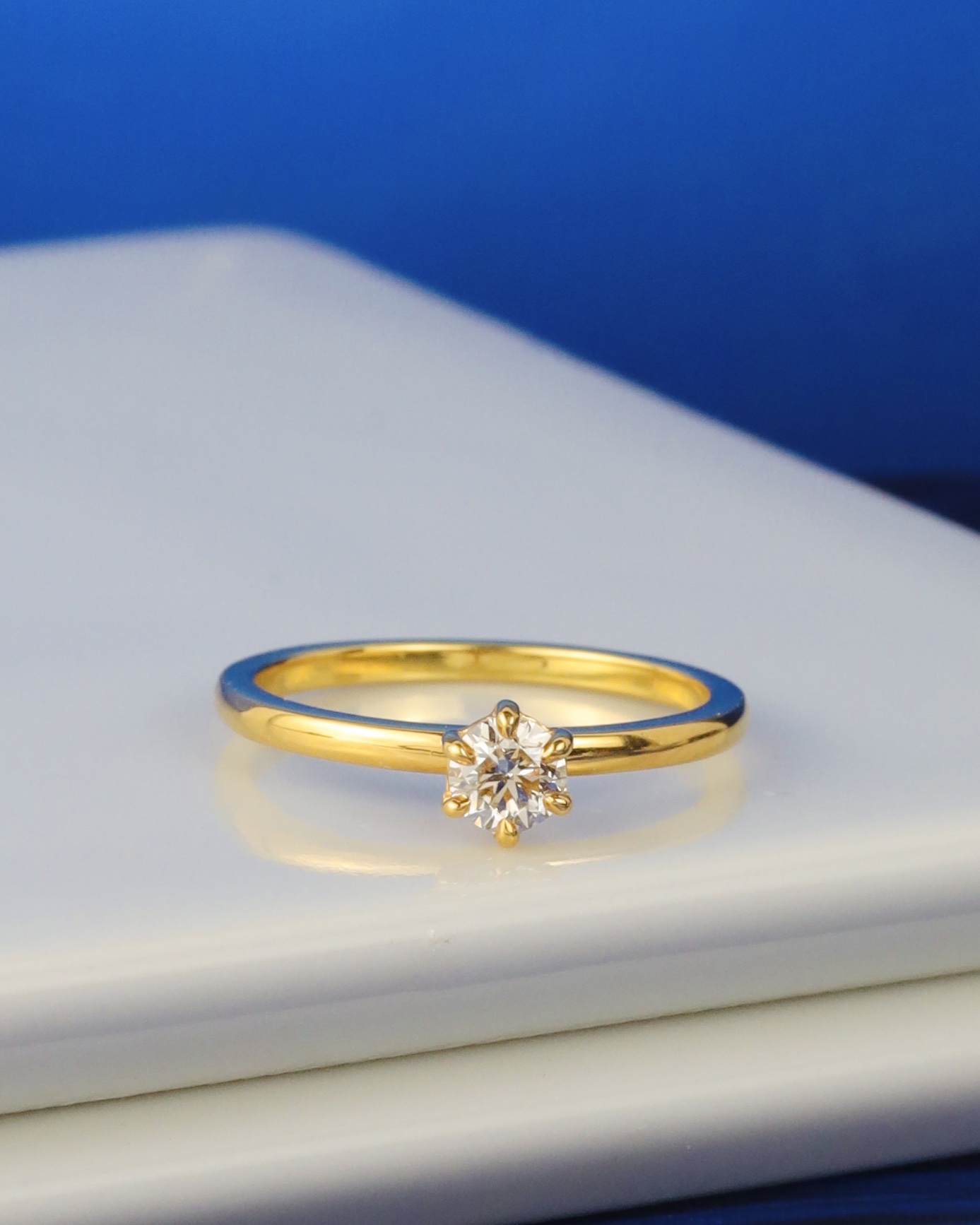.30 Carat Diamond Engagement Ring 18K Yellow Gold ER0456-1 YG