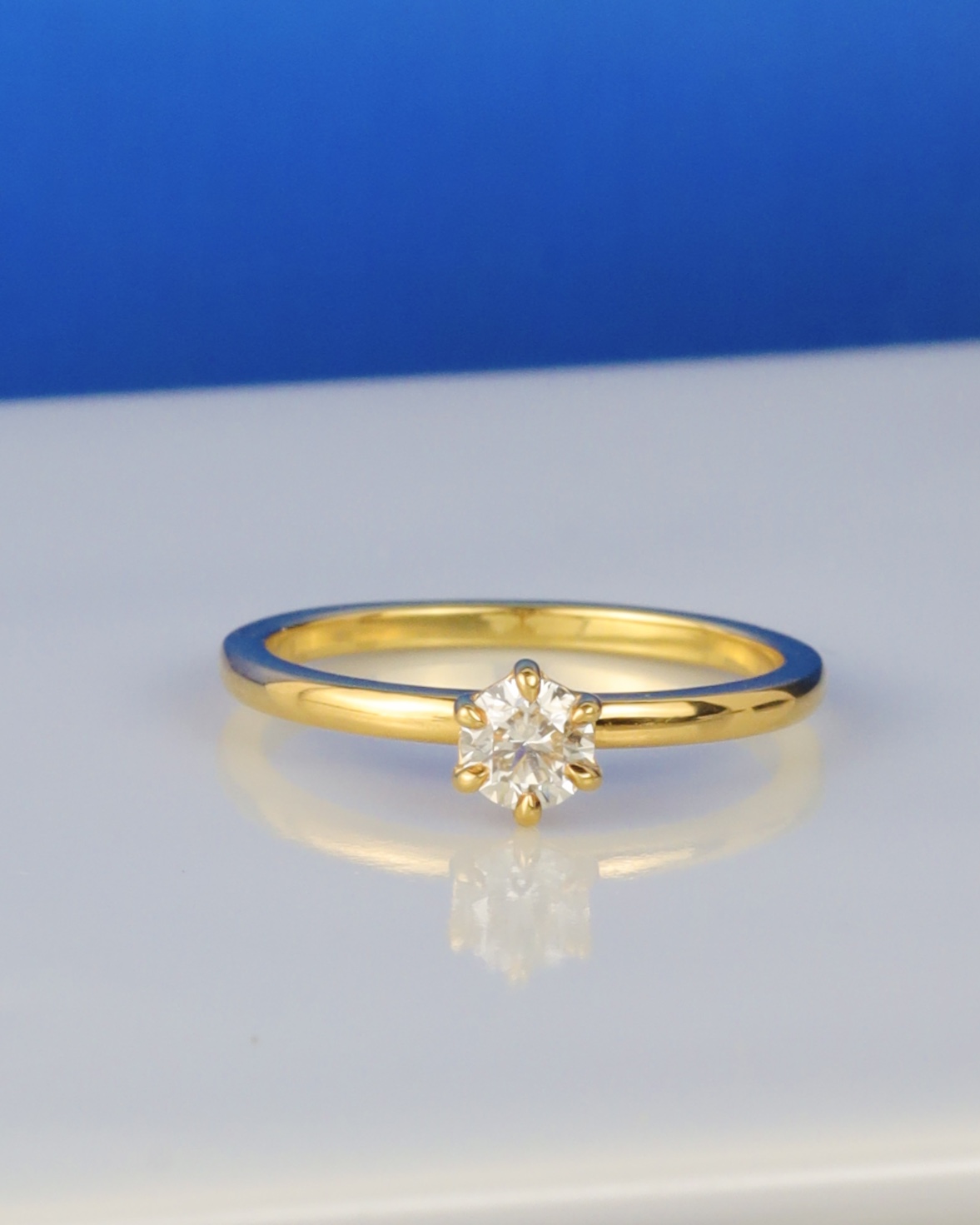 .30 Carat Diamond Engagement Ring 18K Yellow Gold ER0456-YG