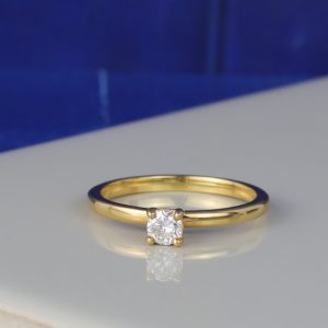 .17 Carat Diamond Engagement Ring 18K Yellow Gold ER0462-YG