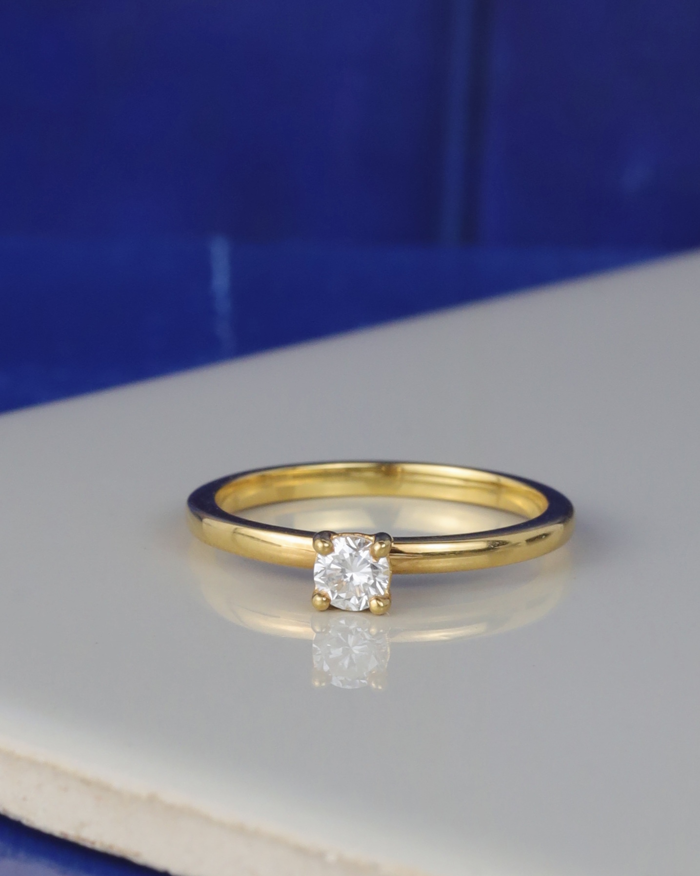 .17 Carat Diamond Engagement Ring 18K Yellow Gold ER0462-YG