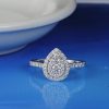 .59 CTW Diamond Engagement Ring 18K White Gold ER0480-WG