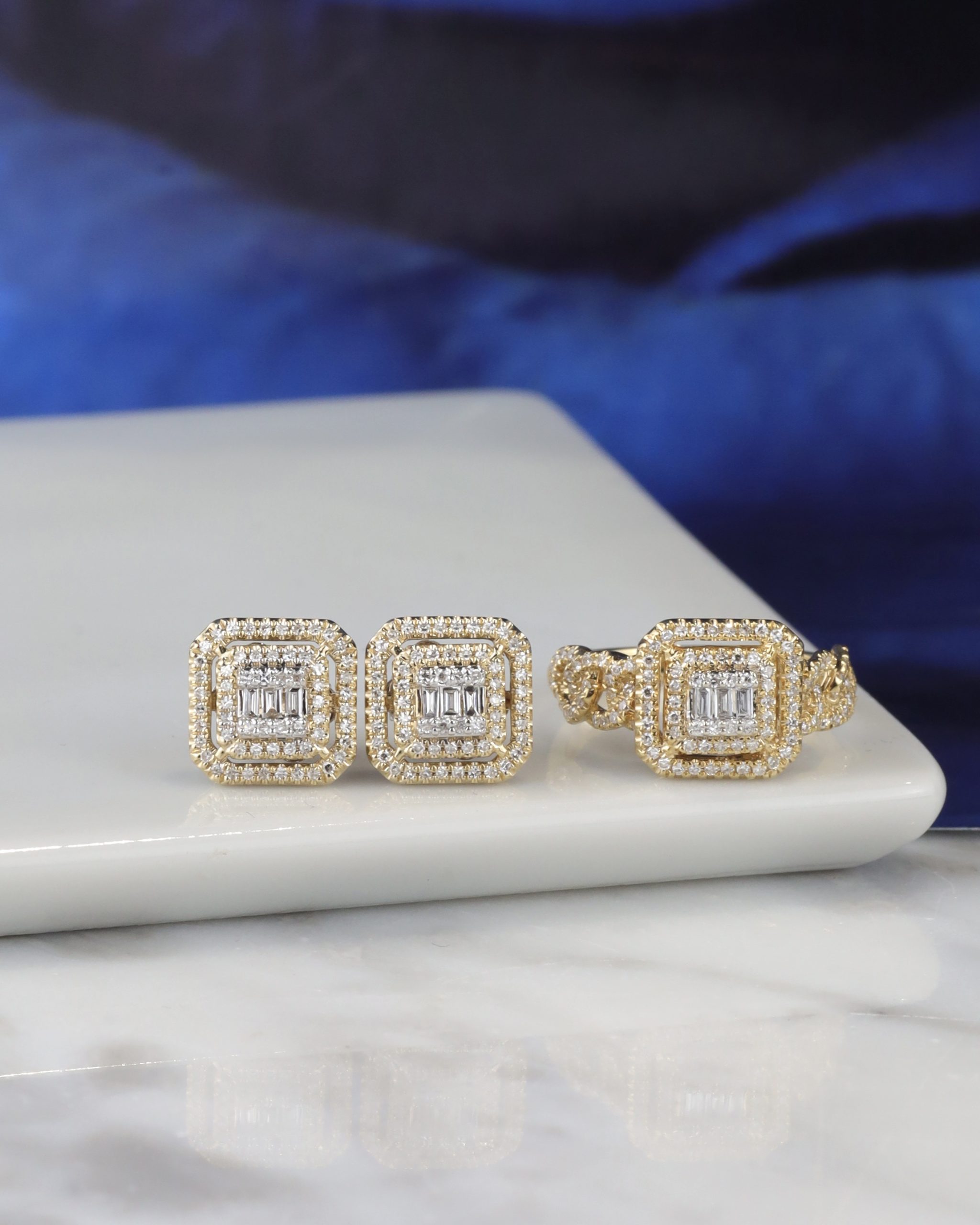 0.58 CTW Diamond Ring 14K Yellow Gold JS229-1 WYG