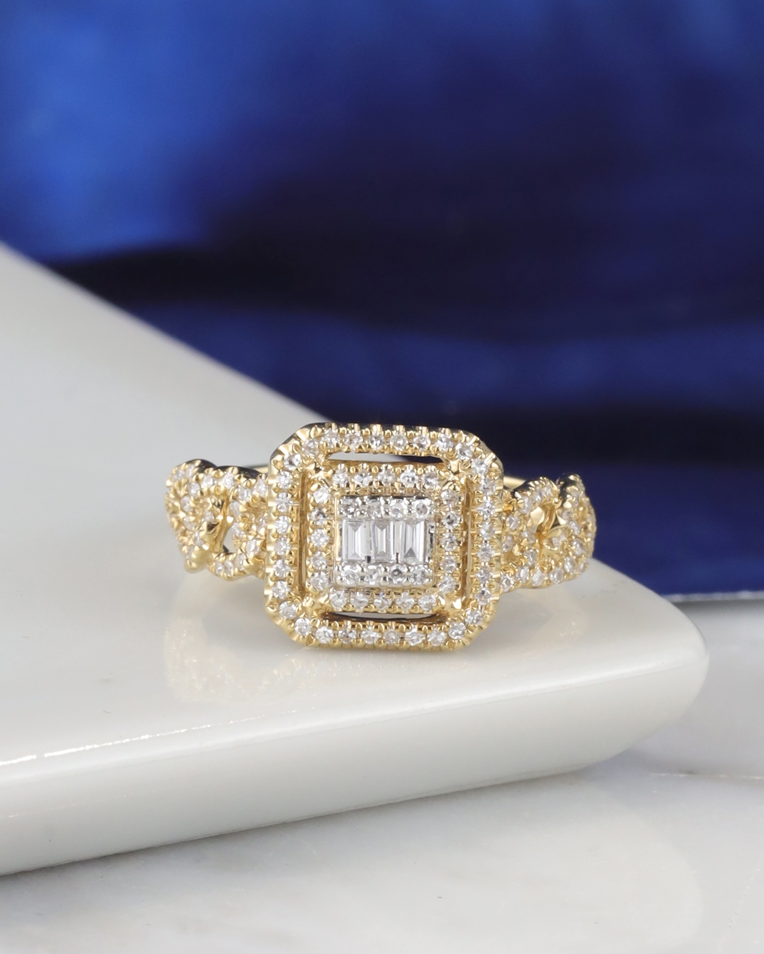 .28 CTW Diamond Ring 14K Yellow Gold JS229R-1 WYG