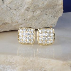 .40 CTW Diamond Stud Earrings 18K Yellow Gold E0238-YG