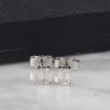 GIA .61 CTW Diamond Stud Earrings 18K White Gold E0262-WG