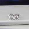 2.00 CTW Diamond Stud Earrings 18K White Gold E0263-WG