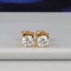 2.02 CTW Diamond Stud Earrings 18K Yellow Gold E0263-YG