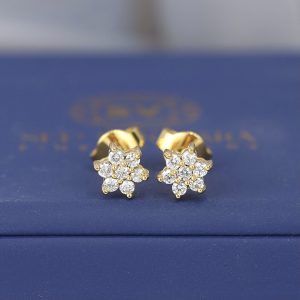 .28 CTW Diamond Rositas Earrings 14K Yellow Gold E902-3 YG
