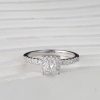 GIA .30 Carat Diamond Engagement Ring 18K White Gold ER0446-WG