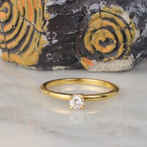 .19 Carat Diamond Engagement Ring 18K Yellow Gold ER0464-YG