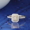 .53 CTW Diamond Engagement Ring 18K Twotone Gold ER0483-WYG