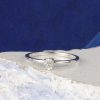 .13 Carat Diamond Engagement Ring 14K White Gold ER0497-WG