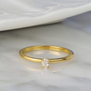 .13 Carat Diamond Engagement Ring 14K Yellow Gold ER0497-YG