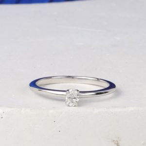 .12 Carat Diamond Engagement Ring 14K White Gold ER0498-WG
