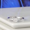 .15 CTW Diamond Illusion Engagement Ring 18K White Gold ER0499-WG