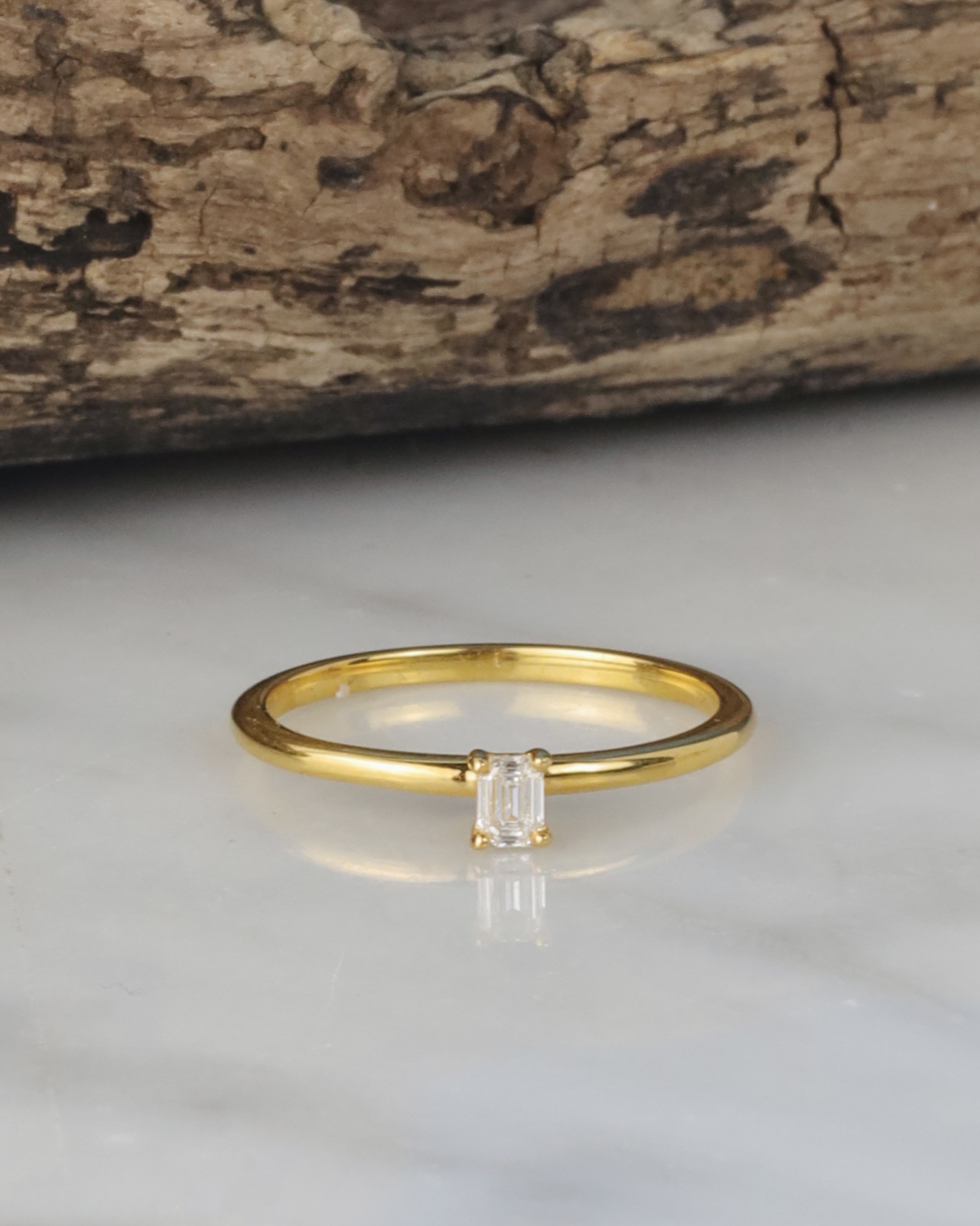 .11 Carat Diamond Engagement Ring 18K Yellow Gold ER060-1YG