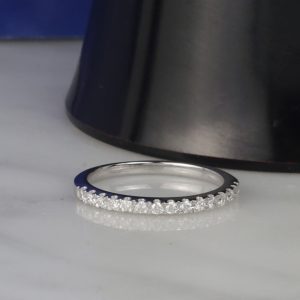 .225 CTW Diamond Half Eternity Ring 14K White Gold HE445-1 WG