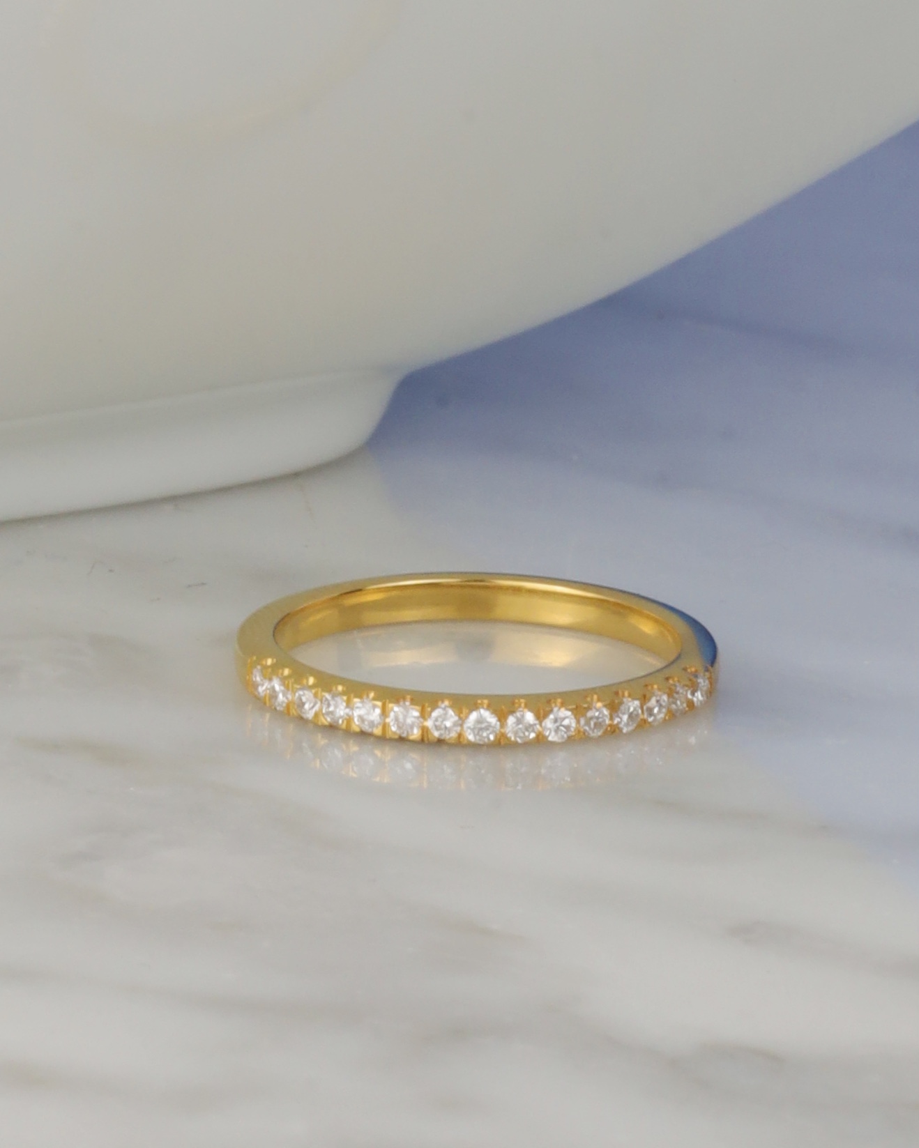 .225 CTW Diamond Half Eternity Ring 14K Yellow Gold HE445-2 YG