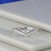 .225 CTW Diamond Half Eternity Ring 18K White Gold HE456-2 WG