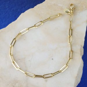 18K Yellow Gold Linked Chain Bracelet MB72-YG
