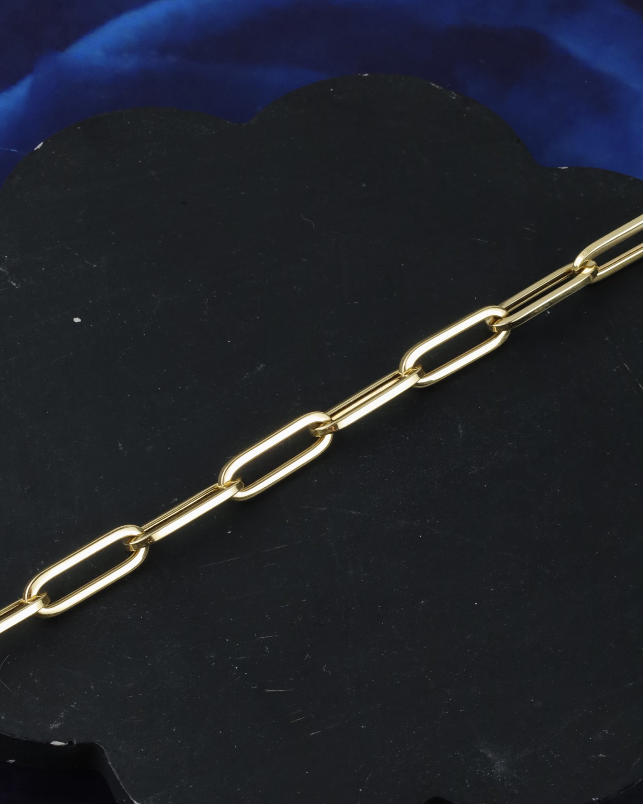 18K Yellow Gold Linked Chain Bracelet MB74-YG