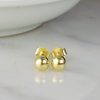 18K Yellow Gold Stud Earrings ME01-4 YG