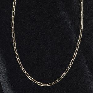18K Yellow Gold Linked Chain Necklace MN04-2 YG