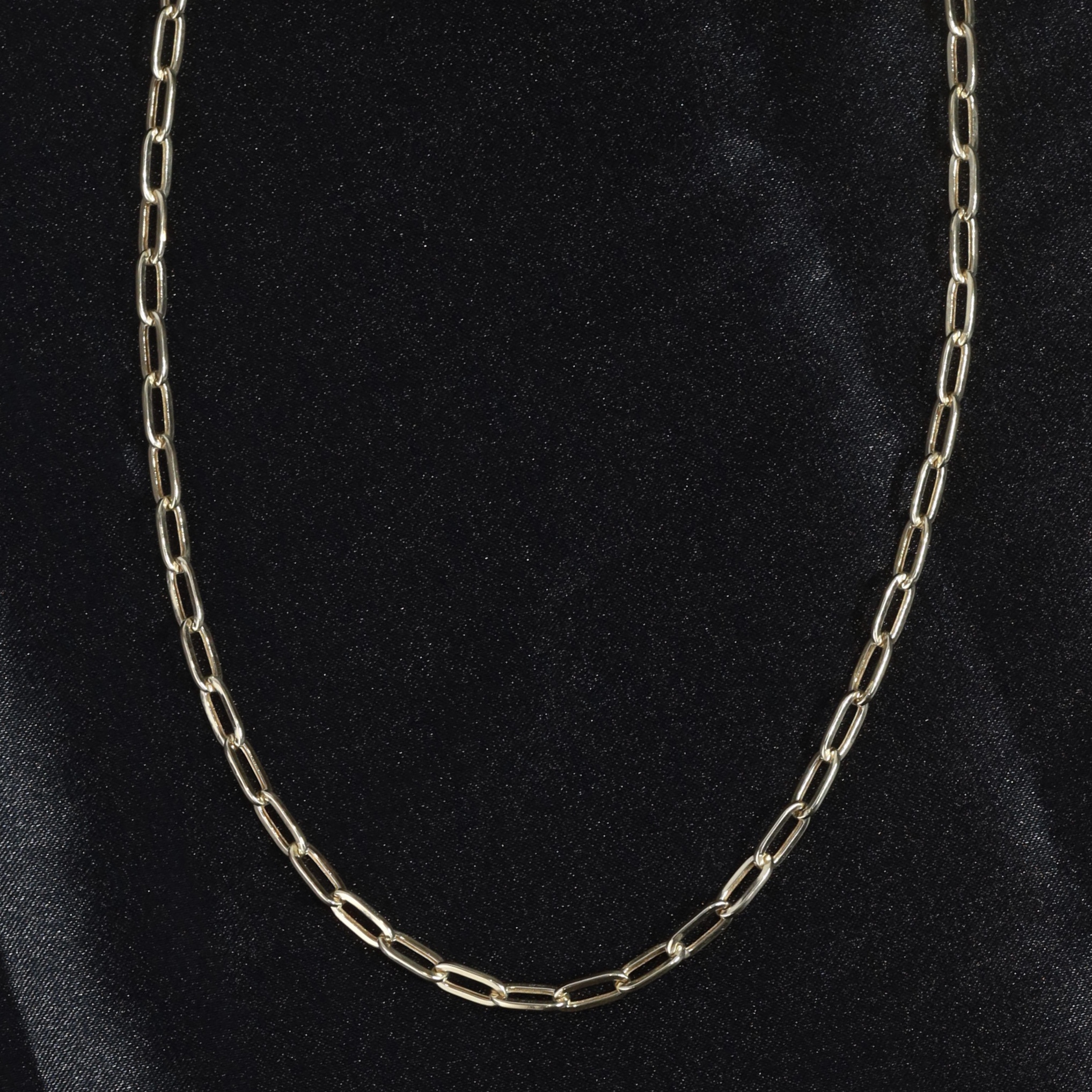 18K Yellow Gold Linked Chain Necklace MN04-2 YG
