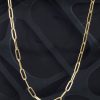 18K Yellow Gold Linked Chain Necklace MN05-2 YG