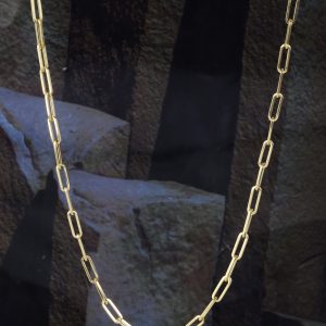 18K Yellow Gold Linked Chain Necklace MN61-YG
