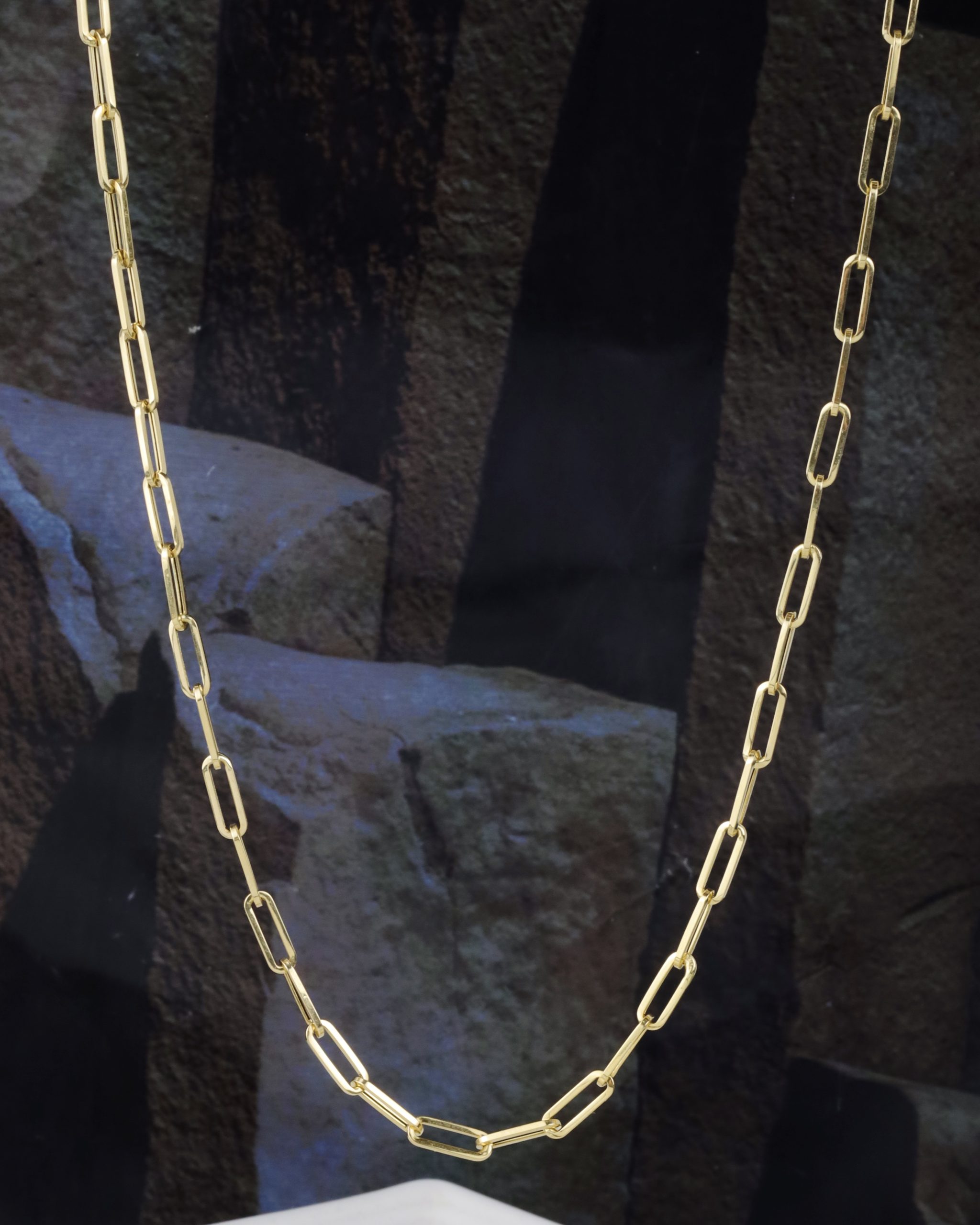 18K Yellow Gold Linked Chain Necklace MN61-YG