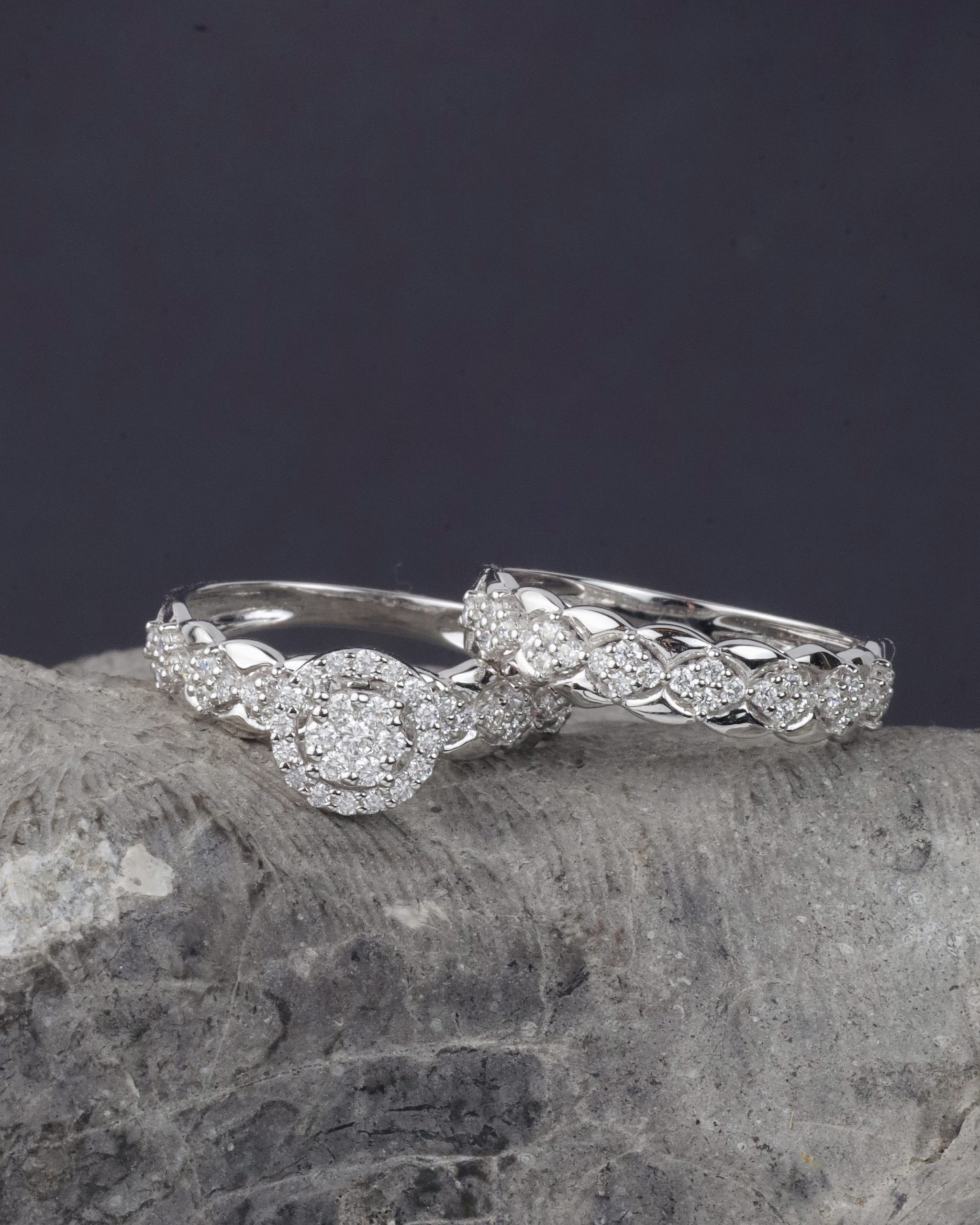 .763 CTW Diamond Twin Ring 14K White Gold TR15-WG