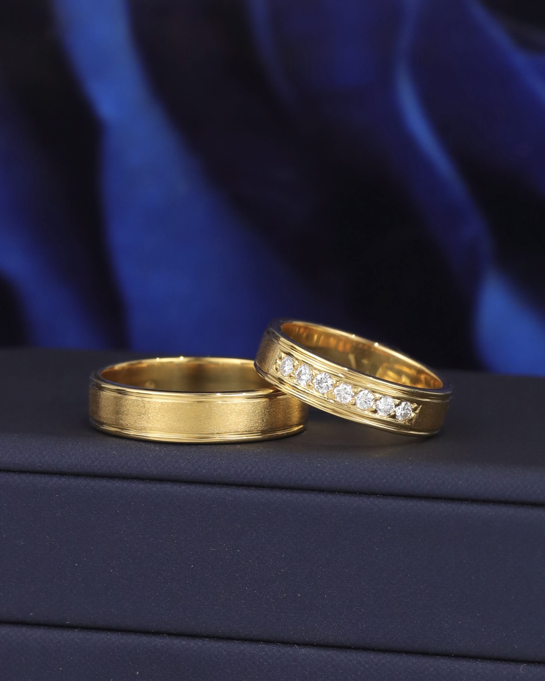 .21 CTW Diamond Wedding Rings 18K Yellow Gold WR409-5 YG
