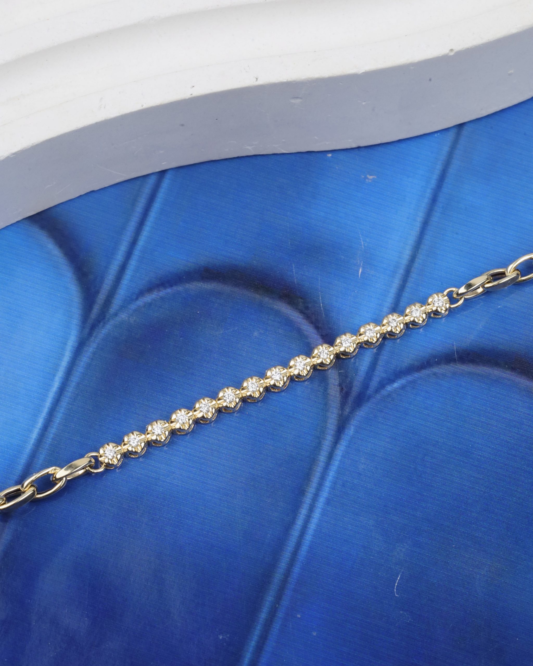 .19 CTW Diamond Bracelet 14K Yellow Gold B265-YG