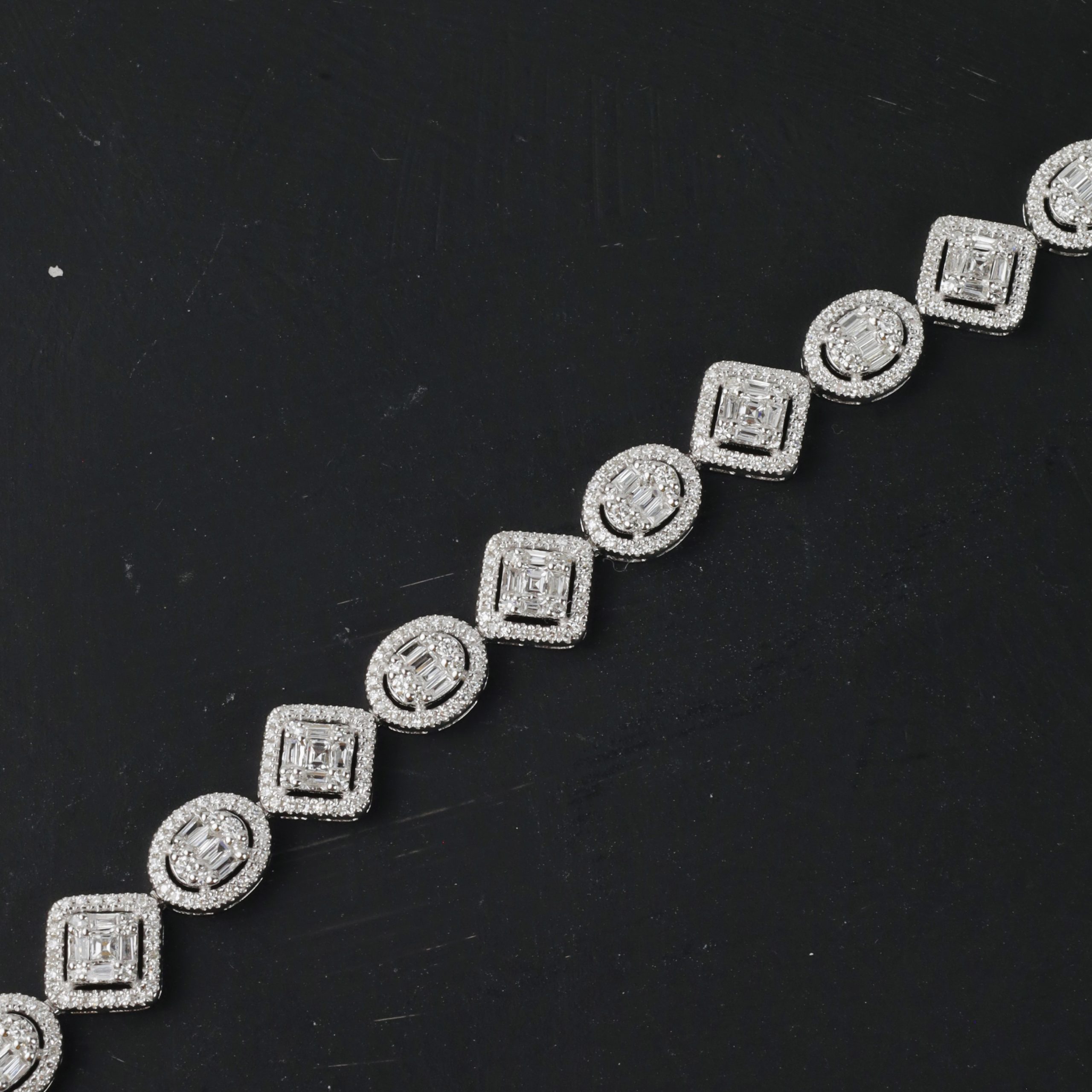 2.42 CTW Diamond Bracelet 14K White Gold B269-WG