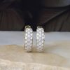 .59 CTW Diamond Loop Earrings 14K Yellow Gold E0268-WYG