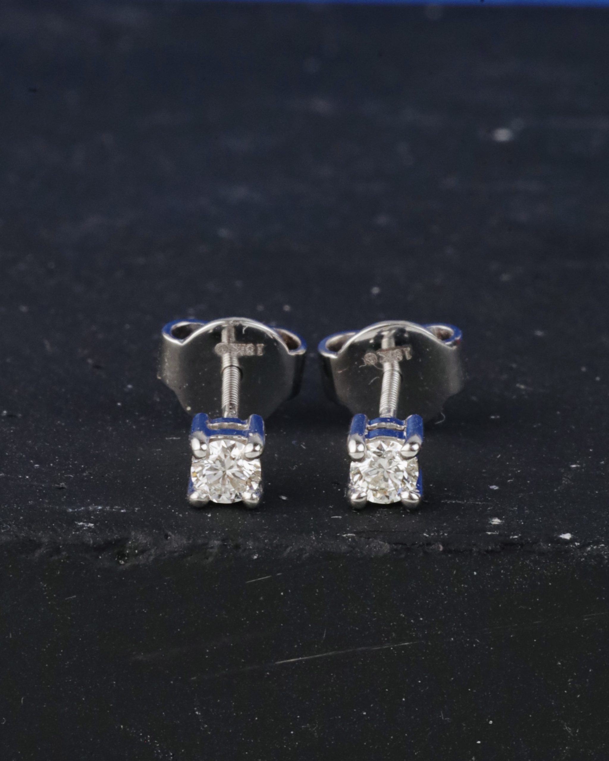 .20 CTW Diamond Stud Earrings 18K White Gold E0344-WG