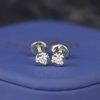 .16 CTW Diamond Stud Earrings 18K White Gold E078-5 WG