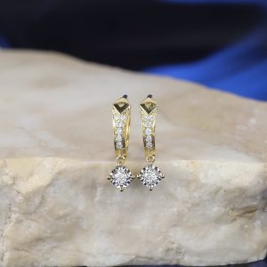 .16 CTW Diamond Clip Earrings 18K Twotone Gold E388-1 YG