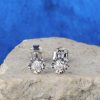 .034 CTW Diamond Stud Earrings 18K White Gold E0660-1 WG